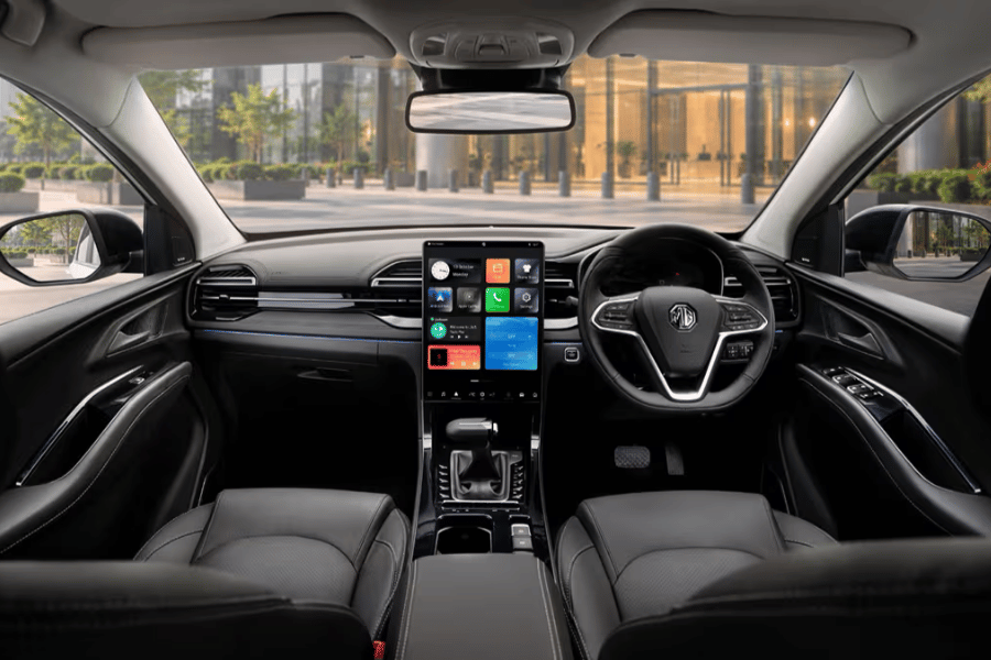MG Hector Blackstorm and Snowstorm interior and price