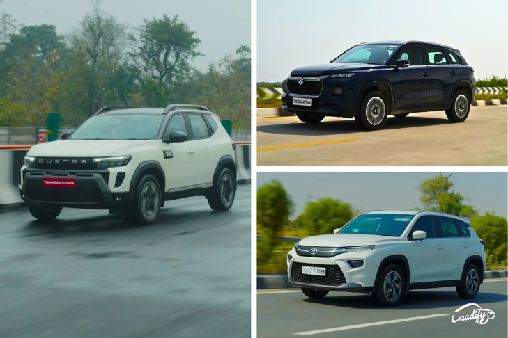 Renault Duster Hybrid vs Toyota Hyryder Hybrid