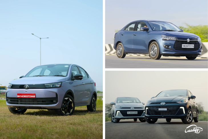 Tata Aeris vs Maruti Dzire Vs Hyundai Aura: price
